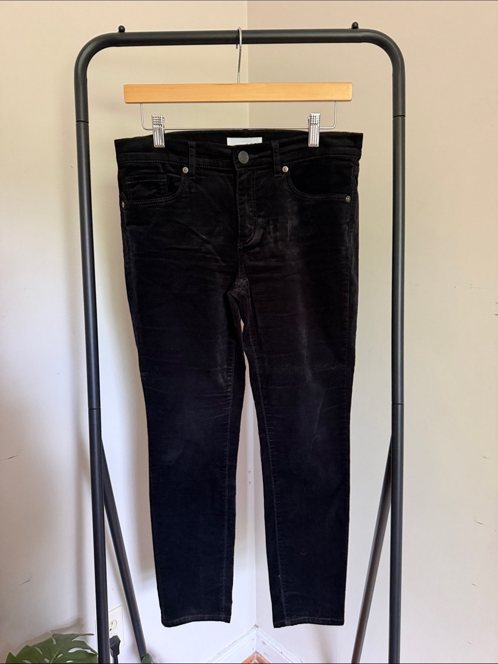 LOFT Petite Velvet Modern Skinny Pants